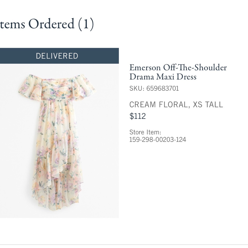 Abercrombie & Fitch Cream Pink Ruffled Tiered Sundress